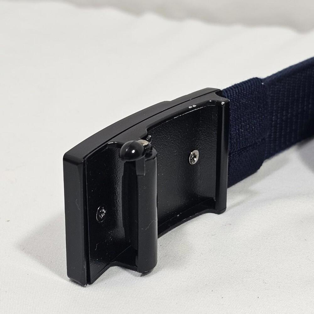 Unalakleet Men's Belt Navy Blue Nylon Tactical Webbing Adjustable - Picture 2 of 5